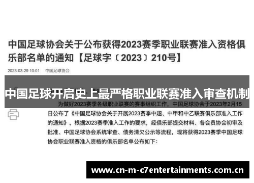 中国足球开启史上最严格职业联赛准入审查机制